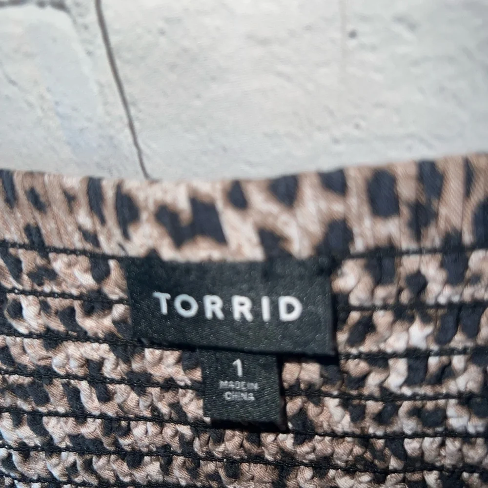 Torrid Brown & Black cheetah print sleeveless dress size 1X - Picture 4 of 8